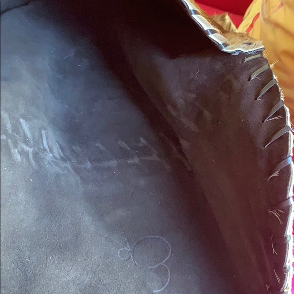 E.R. Leather goods springbok leather large clutch - Picture 4 of 5